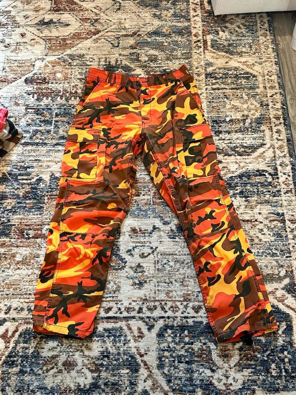 Rothco Orange Camo B.D.U. Cargo Pants